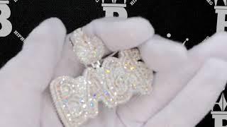 BAG$ Money Bag VVS CZ Hip Hop Bling Iced Out Pendant | Baguette Bustdown Jewelry