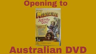 Opening to Madagascar Activity Disc Australian DVD