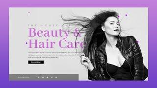 Web Design for Beauty parlor | Elementor Free Template | Web Cifar | Wordpress 2019