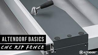 Functions of the motorised rip fence I Altendorf Group America