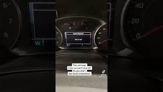 Shift to park message on a Chevy/GM car? Hack for shift to park