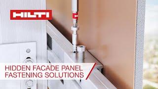 Hilti offers Innovative Solutions for Hidden Façade Cladding Fastening