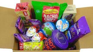 BOX OF CANDIES | KINDER JOY, DAIRY MILK SILK, CHOCOLATES, COOKIES, SNACKS