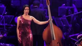 Sanzhara,  double bass, "WOMAN WITH BASS"