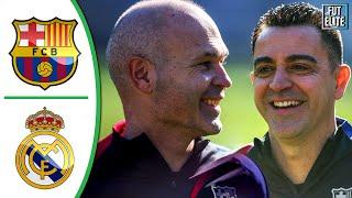 Xavi, Iniesta Together Again - Barcelona vs Real Madrid 2-1 Highlights & Goals - El Clasico Legends