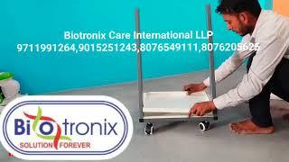 Biotronix Care international Physiotherapy Electrotherapy Equipment Z Shaped Trolley 3 Shelves