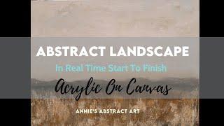 How To Easily Paint An Abstract Landscape Using A Simple Palette With Texture