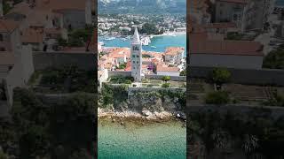 Town Rab on the island of Rab from the drone by HAMICZECH