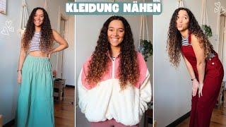 Nachhaltige Mode - 3 Basics zum Selbernähen | Slow Fashion | Teddy-Pullover, Latzhose und Stufenrock