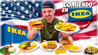 COMIENDO en el RESTAURANTE IKEA de ESTADOS UNIDOS  *TODOS LOS PLATOS*  ¿TAN HORRIBLE es IKEA USA?