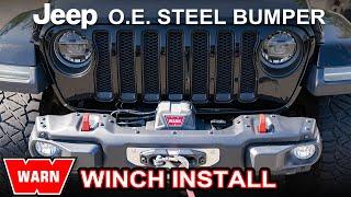 How to Install a Warn Winch on JL/JT O.E. Steel Bumper