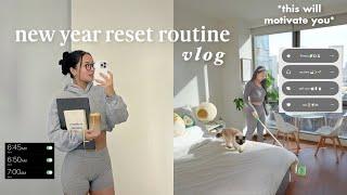 RESET ROUTINE FOR 2024: how to reset for the new year, goal plan, be productive, & stay motivated!