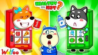 Healthy or Not: Healthy Vending Machine Toys | Wolfoo & Twins' Healthy Habits | Wolfoo Channel