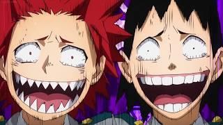 Sero and Kirishima laughs at Bakugo's hairstyle (Dub)