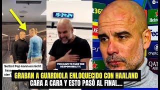 LA VERDAD! GRABAN A GUARDIOLA ENLOQUECIDO CON HAALAND ¿LE PEGÓ? NO VAS A CREER LA REACCIÓN