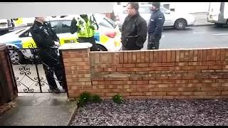 Police Retreat on ipad WARRANT    