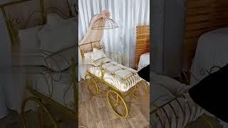 Luxury Baby Cot | Premium | Stainless Steel | Baby Furniture | Khoobsurat Ghar