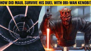 How Did Darth Maul Survive His Duel With Obi-Wan In The Phantom Menace?