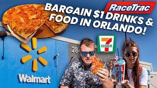 CRAZY CHEAP PRICES! Bargain FOOD & DRINKS in Orlando Florida- Gas Station Fast Food Kissimmee! 