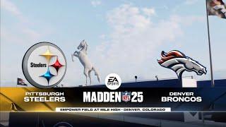 Steelers vs Broncos Week 2 Simulation (Madden 25 PS5)