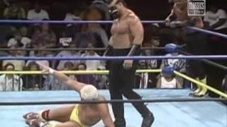 WCW Butch Reed & The Barbarian Vs Dustin Rhodes & Barry Windham