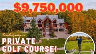 Tour the MOST EXPENSIVE HOME in Calgary with PRIVATE GOLF COURSE! Luxurious $10M Bearspaw Estate