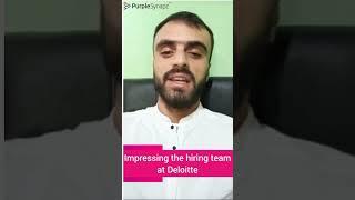 Tahir Wani - Hired by Deloitte