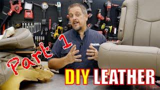 BRAND NEW LEATHER! How To Install Leather Seat Covers - Part 1