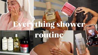 EVERYTHING SHOWER ROUTINE: hair care, skin care, body care & hygiene tips 🫧