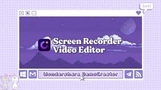 How I Create An Aesthetic Video on pc (mac + windows) | Wondershare DemoCreator 