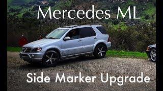 Mercedes ML55 Smoked Side Markers Installation W163