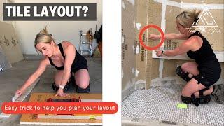 Tile Layout for shower walls // Story Pole Technique