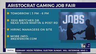 Aristocrat Gaming hosting a job fair Monday, Tuesday at its manufacturing facility in Las Vegas