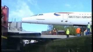 Concorde G-BOAA put on a boat