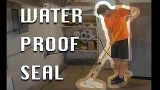 How to waterproof seal your basement floor