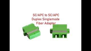 SC-APC/SC-APC Duplex Singlemode Fiber Adapter P#744