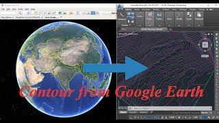 Create Contour from Google Earth to Civil 3D