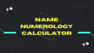 Name Numerology Calculator