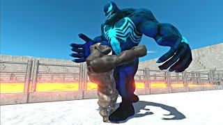 Ice Venom Goro vs Mutant Primates in Lava Stadium Arena - Animal Revolt Battle Simulator