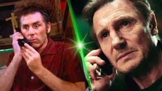 Liam Neeson calls Cosmo Kramer's Movie Phone