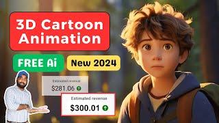 How to Make A 3D Animation Video With AI | FREE Tool  | New Method 2024