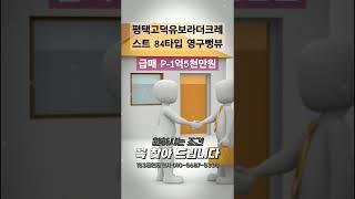 평택고덕반도유보라84타입입영구뻥뷰급급급매 마이너스1억5천만원 #평택 #고덕 #마이너스#뻥뷰#84타입