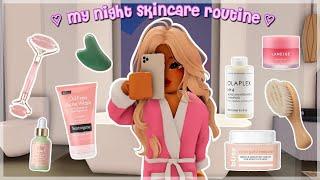 my night skincare routine ₊˚🫧 | berry avenue | roblox