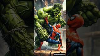  When Spidey, Hulk, and Supes Face Off... Who Will Win? ️ | #shorts #spiderman @BlendScapeAI