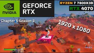 RTX 4070 + Ryzen 7 7800X3D Fortnite Chapter 5 Season 3 | Solos | performance mode | Low Meshes