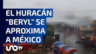 El huracán "Beryl" se aproxima a México.