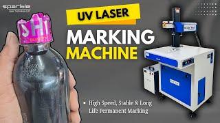 UV Laser Marking Machine For Plastic Bottle | Sparkle UV Laser