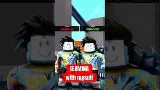 TEAMING with MYSELF in MM2 Roblox #roblox #mm2 #murdermystery2