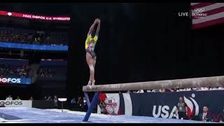 Konnor McClain AMAZING Beam US National Championships Day 1