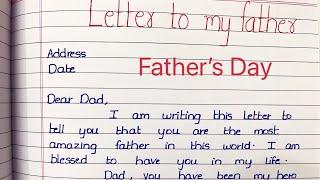 Letter to my father ||Father’s Day letter||letter writing